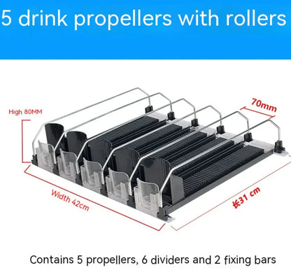 Automatic Shelf Beverage Organizer