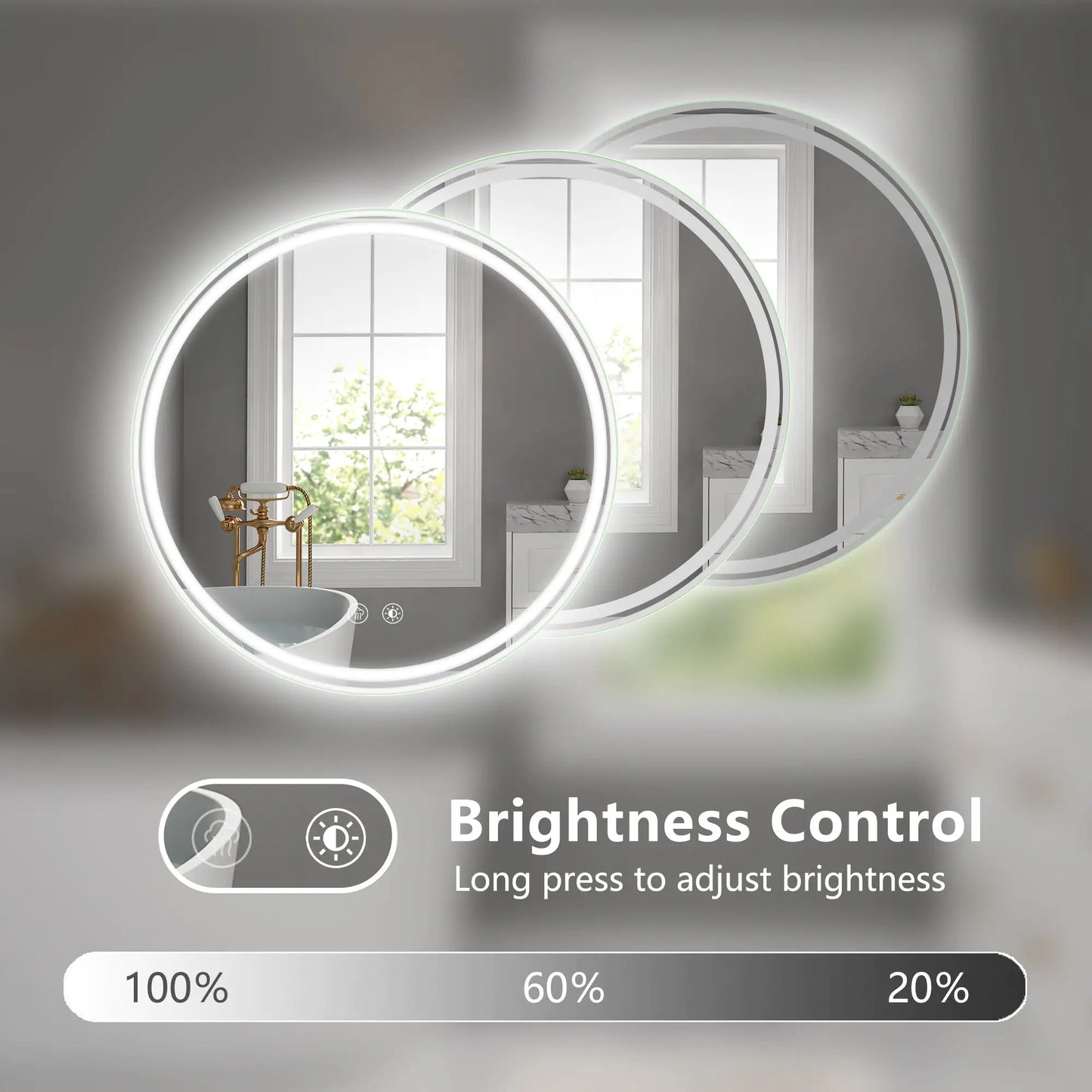 Round LED Bathroom Mirror