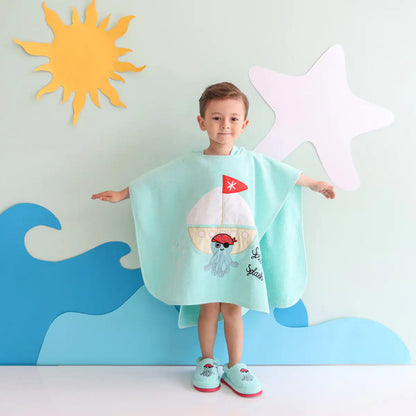 Milk&Moo Kids Poncho Sailor Octopus