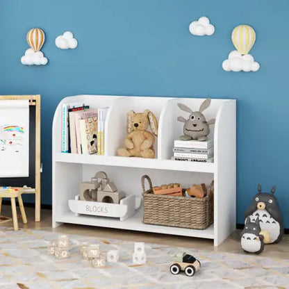 Kids Bookcase With 4 Compartments