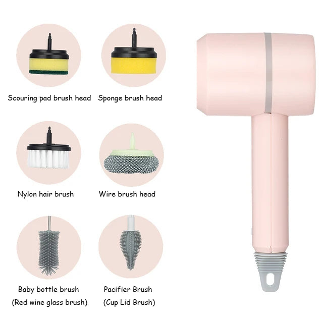 Cordless Electric Spin Scrubber Brush