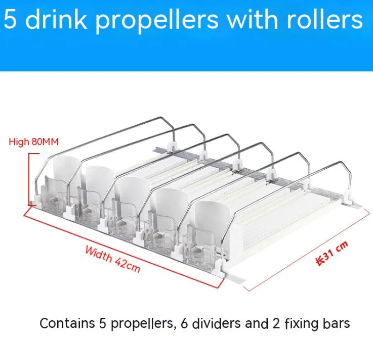 Automatic Shelf Beverage Organizer